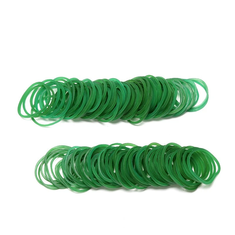 Non-slip dark green rubber bands industrial grade