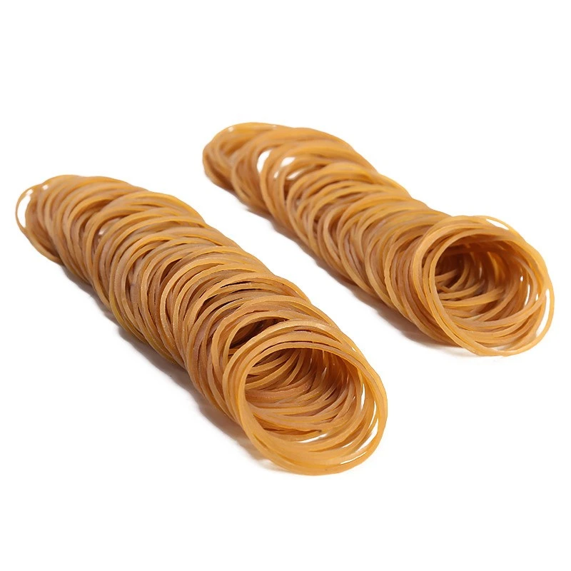 premium natural rubber hair tie bands for curly hair protection