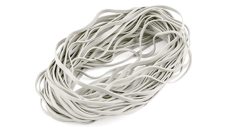 white rubber bands