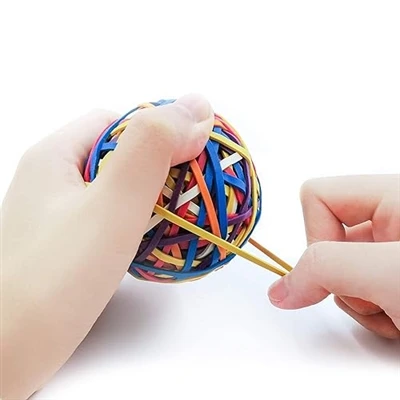 고무줄 공을 만드는 방법?