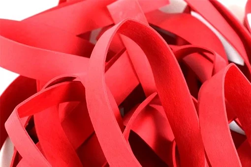 Wide Red Rubber Bands