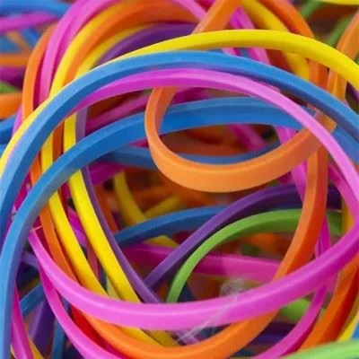 Neon colored rubber bands  for school