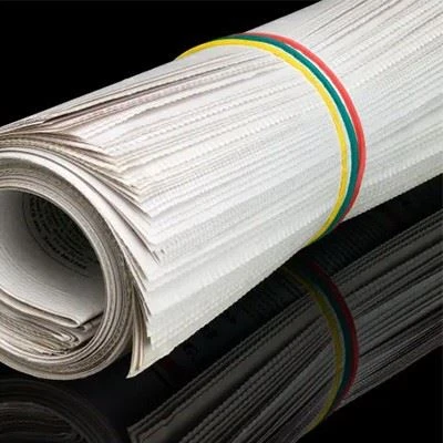 Eco-friendly newspaper rubber bands