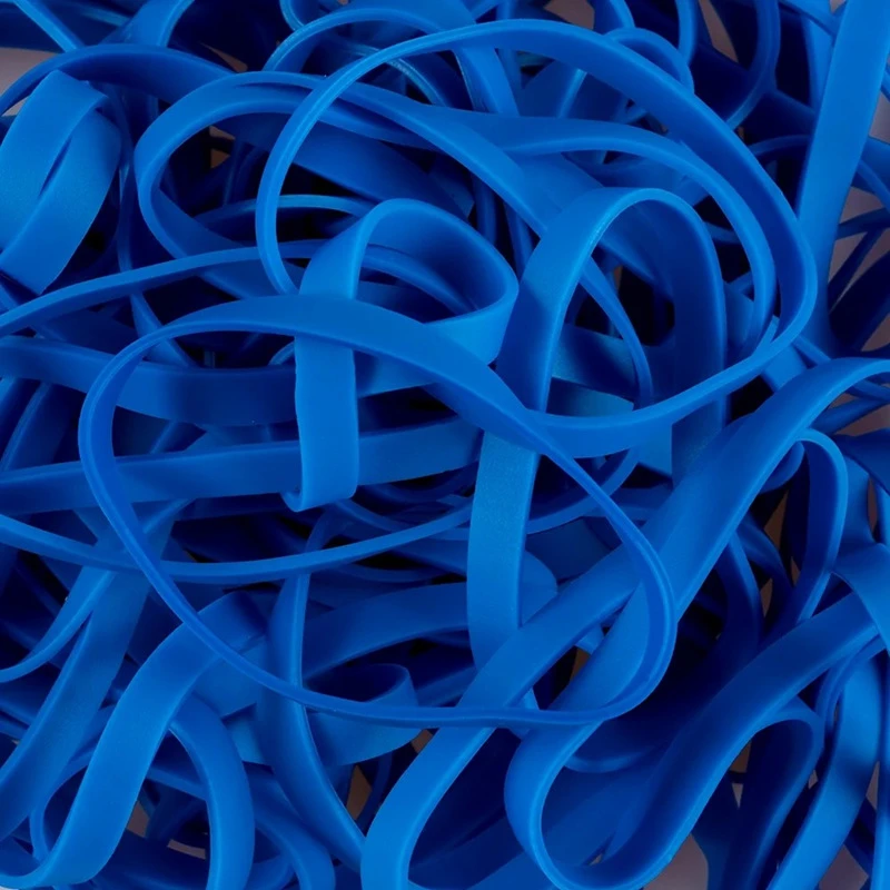 Dark Blue Latex Rubber Bands Set