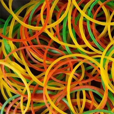 Poly rubber bands for newspaper