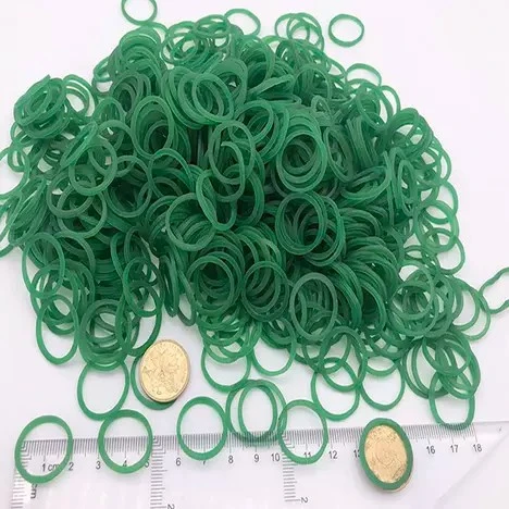 Biodegradable small green eco-friendly rubber bands